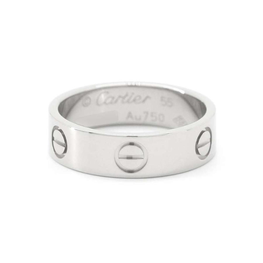 【Hiro・M】Cartier ラブリングクラシック サイズ55 YG カルティエ リング ラブリング クラシックモデル K18WG リングサイズ55