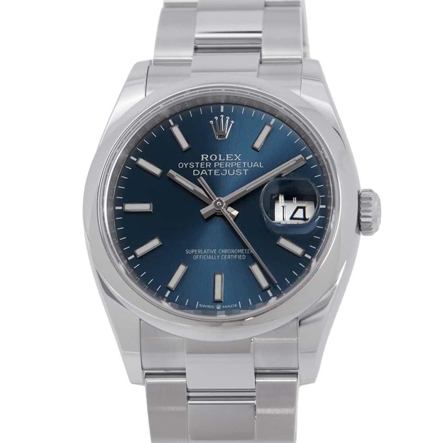ロレックス デイトジャスト36 126200 ROLEX 腕時計 ブライトブルー文字