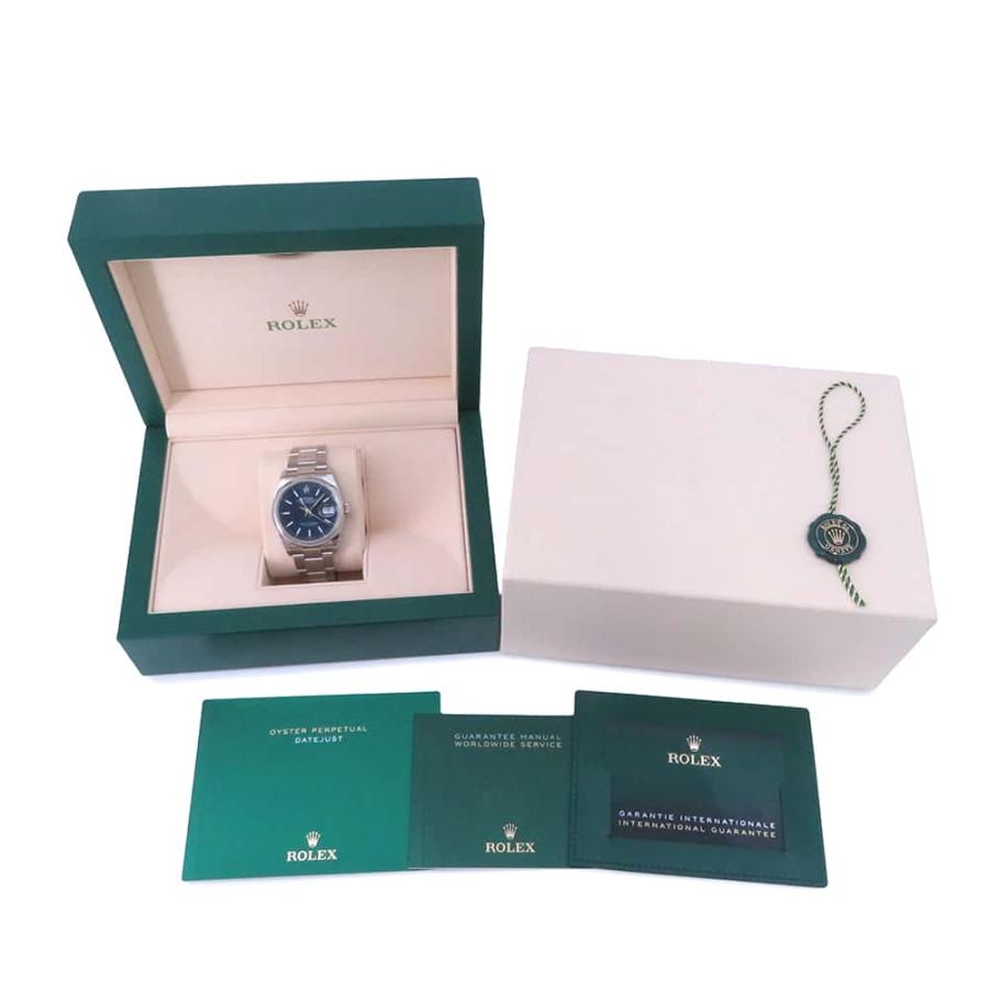 ロレックス デイトジャスト36 126200 ROLEX 腕時計 ブライトブルー文字