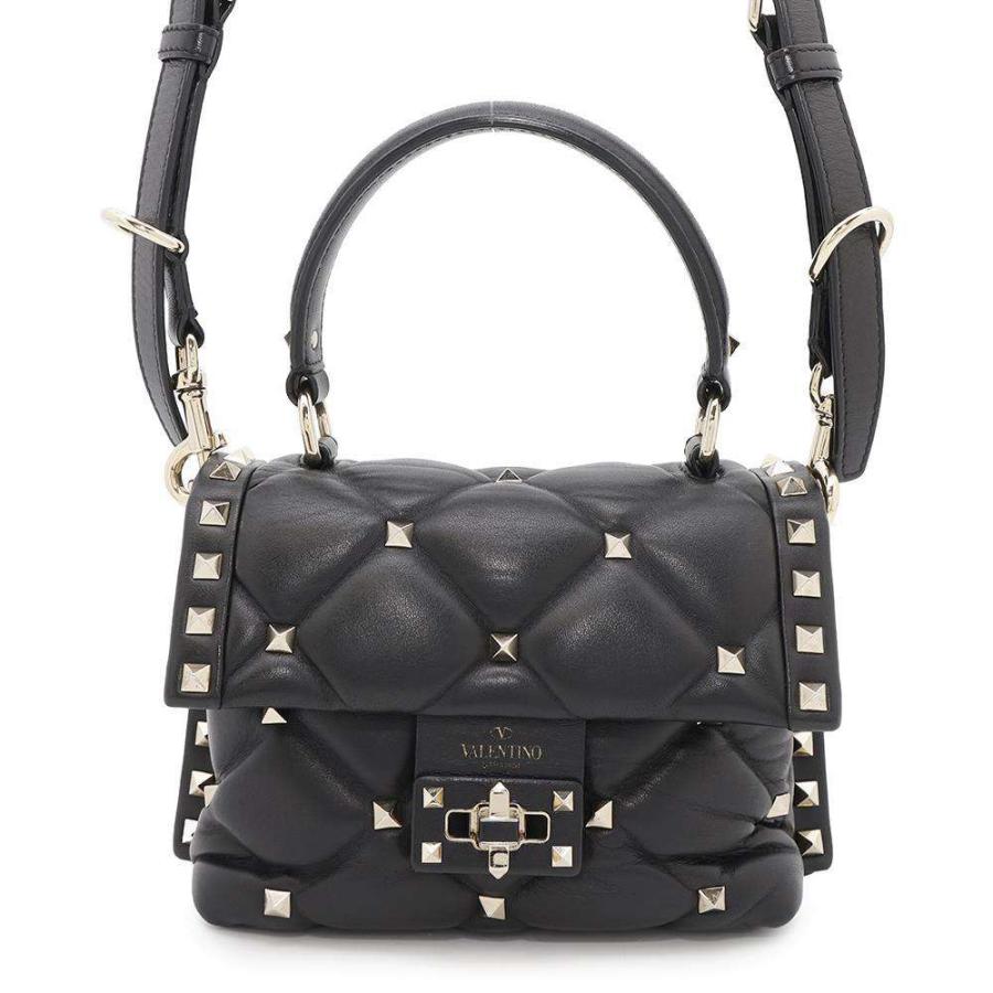 ヴァレンティノ・ガラヴァーニ ハンドバッグ キルティング ロック  