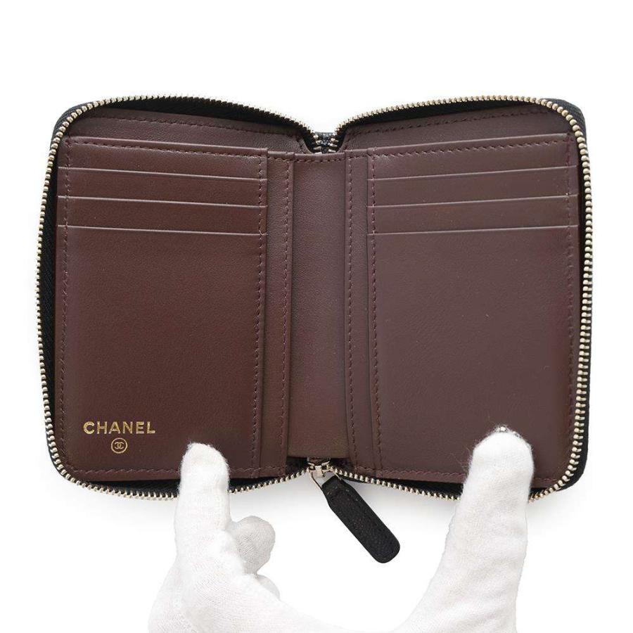 シャネル 二つ折り財布 マトラッセ スモールウォレット ココマーク  