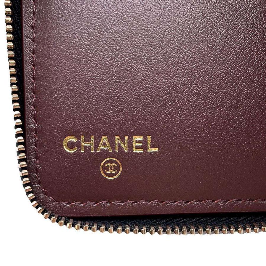 シャネル 二つ折り財布 マトラッセ スモールウォレット ココマーク  