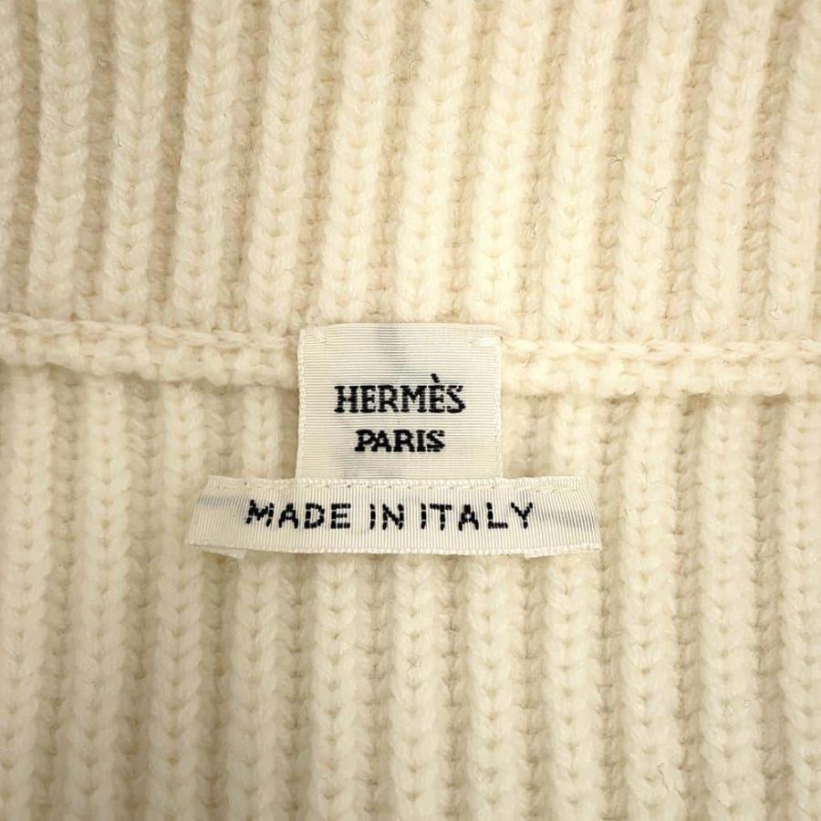 HERMESウールカシミアポケットニットセーター HERMES（エルメス） セーター ウール カシミヤ クルーネック ニット