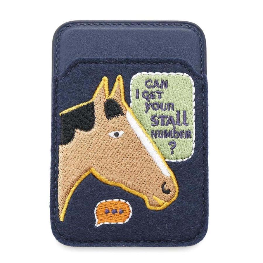 エルメス カードケース MagSafe エマン “ストール・ナンバー” ブルー