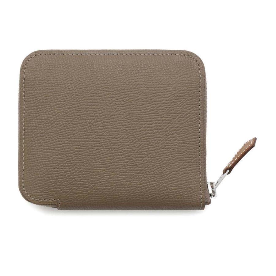 HERMES エルメス　エプソン　ガルヴィ　C刻印　エトゥープ　コインケース カルヴィ エトゥープ コインケース シェーブル グレーブラウン