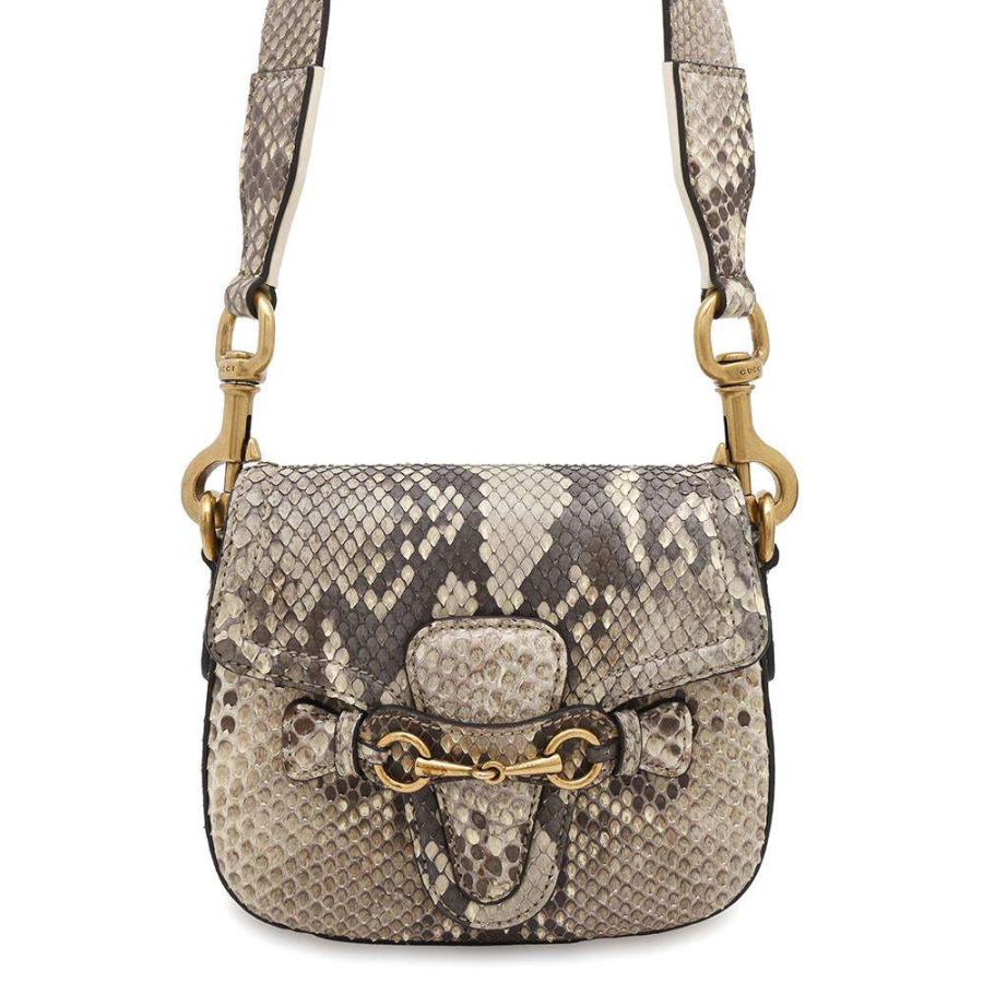 GUCCI グッチ ショルダーバッグ ホースビット パイソン 斜め掛け
