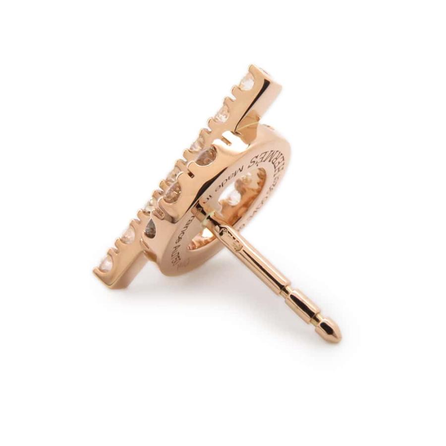 エルメス ピアス フィネス ダイヤモンド34P 0.92ct K18PGピンク
