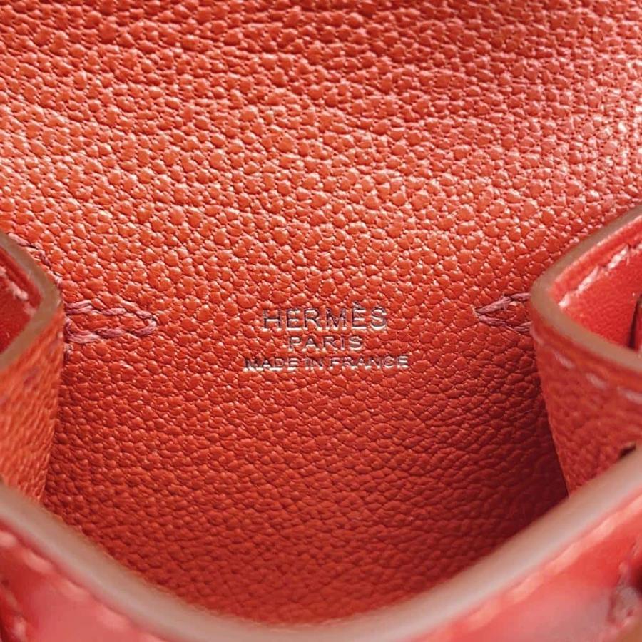 エルメス チャーム ビジュードサック ケリードール サンギンヌ/ナタ  