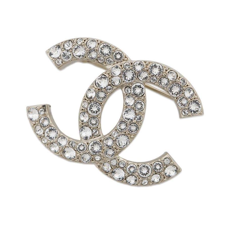 シャネル ブローチ ココマーク ラインストーン C21 V CHANEL