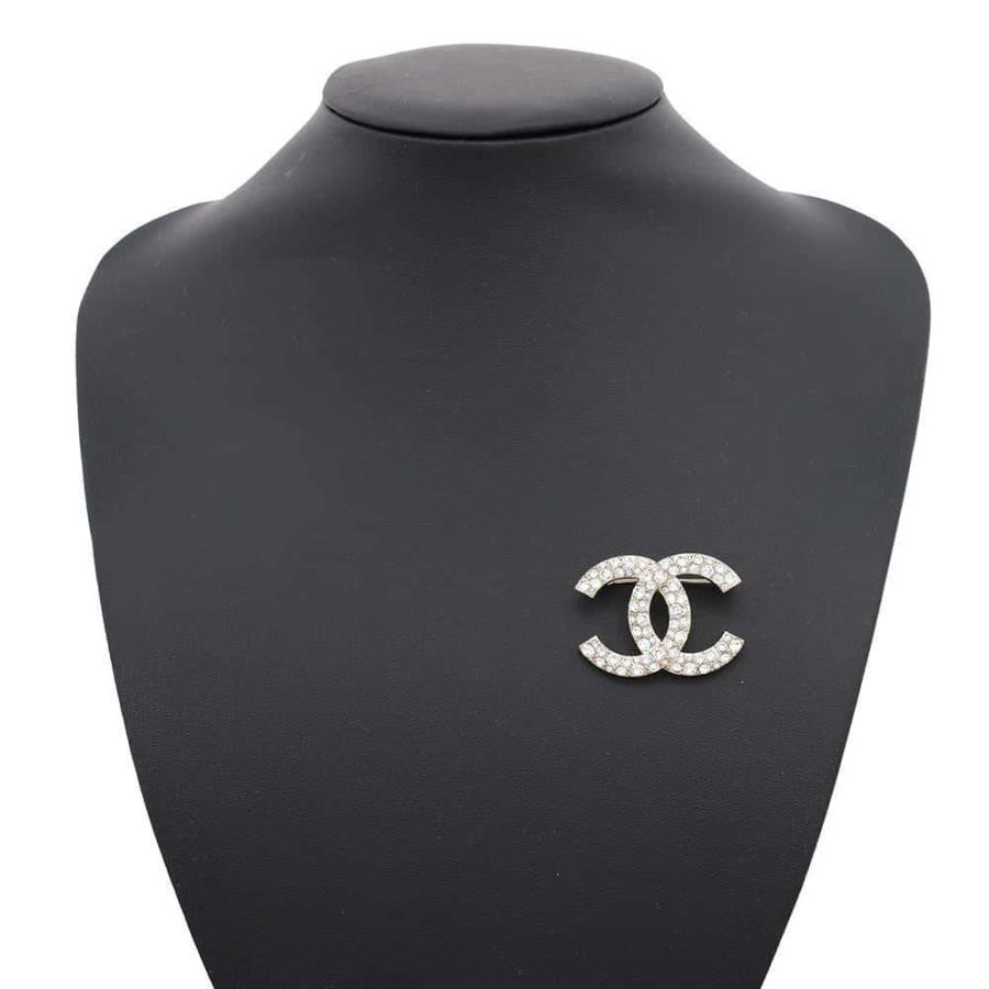 シャネル ブローチ ココマーク ラインストーン C21 V CHANEL