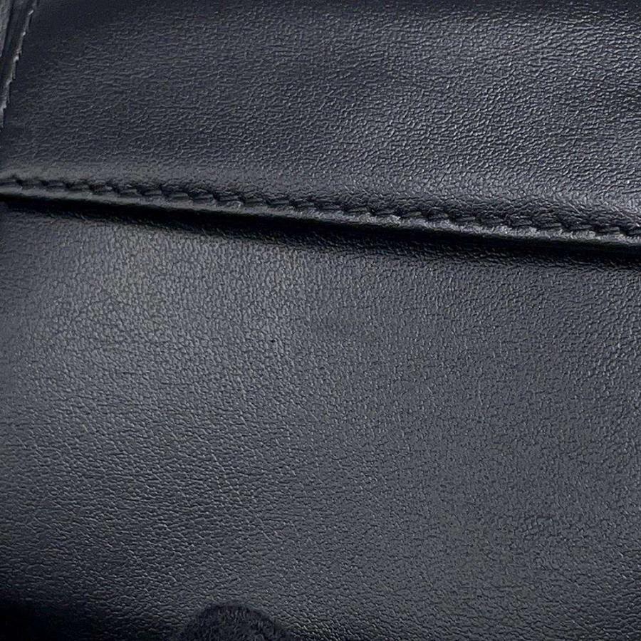 プラダ 二つ折り財布 サフィアーノ レザー ロゴPRADA 財布 メンズ 黒