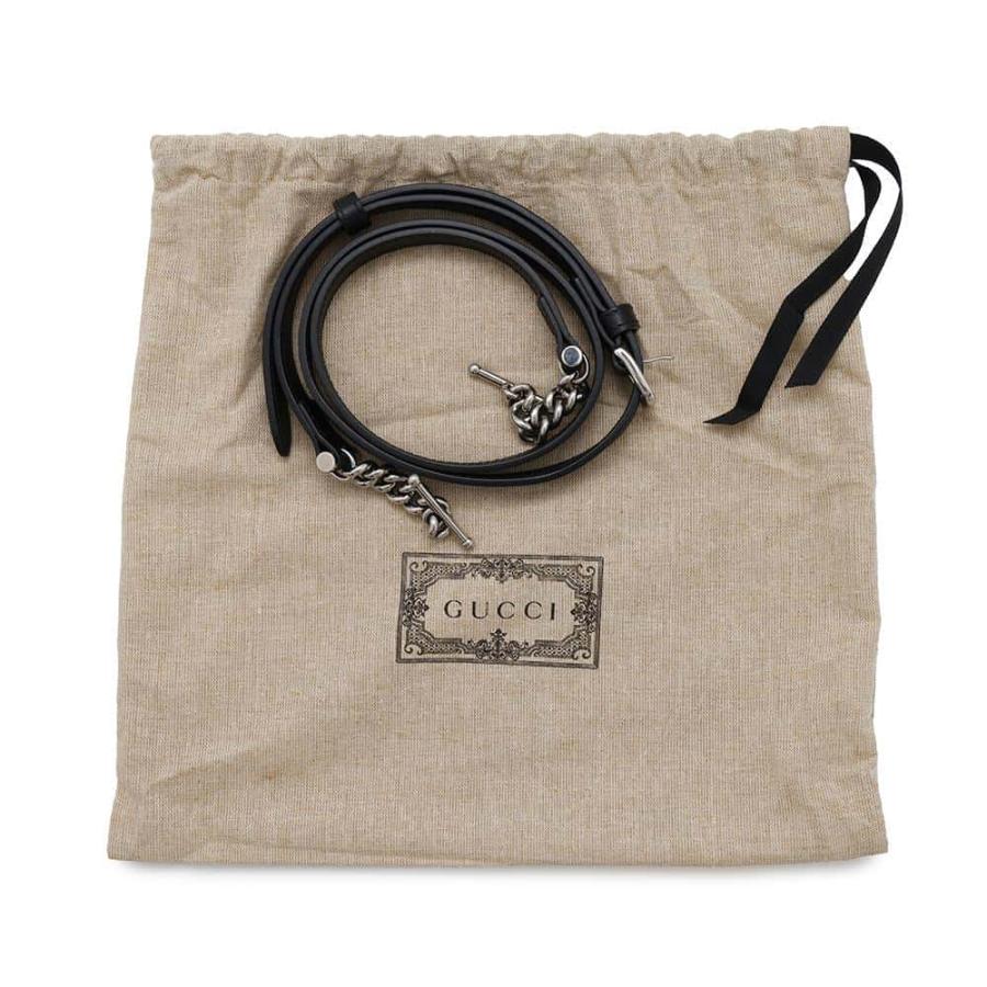 グッチ ショルダーバッグ PETITE GG ミニ レザー 739722 GUCCI 2way 黒  