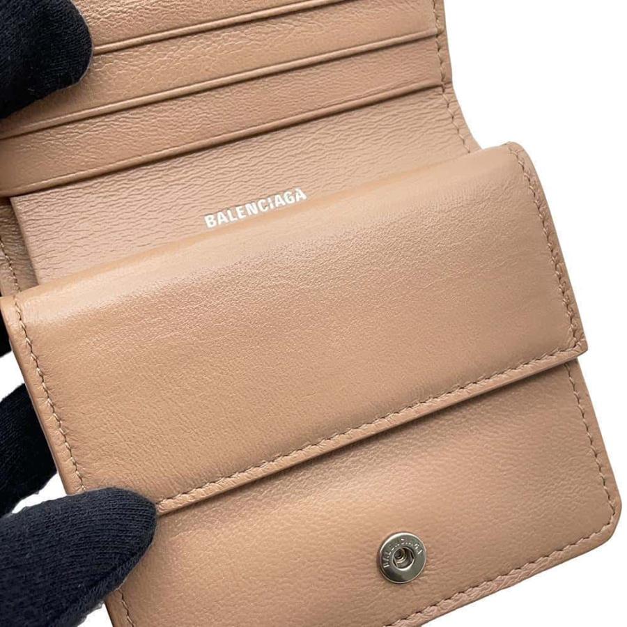 バレンシアガ 二つ折り財布 コンンパクトウォレット 型押し バレンシアガ 二つ折り財布 コンンパクトウォレット 型押し