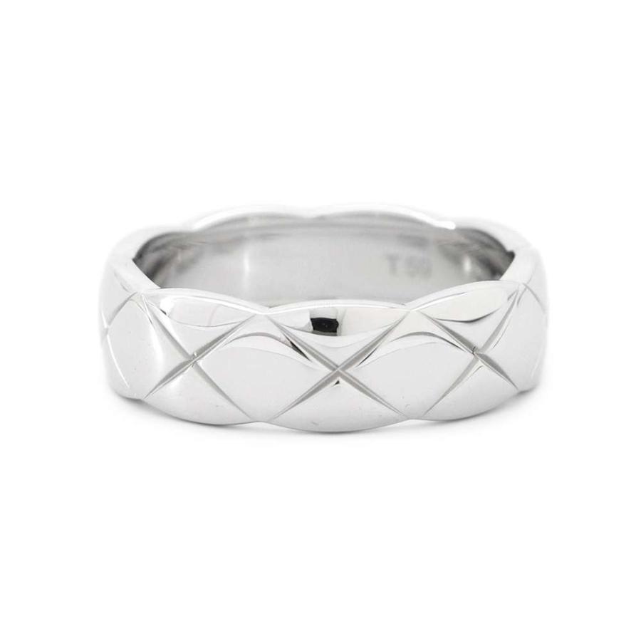 シャネル　ココクラッシュ　リング　ミディアム　ホワイトゴールド　51 ココ クラッシュ コレクション リング ホワイトゴールド | CHANEL シャネル