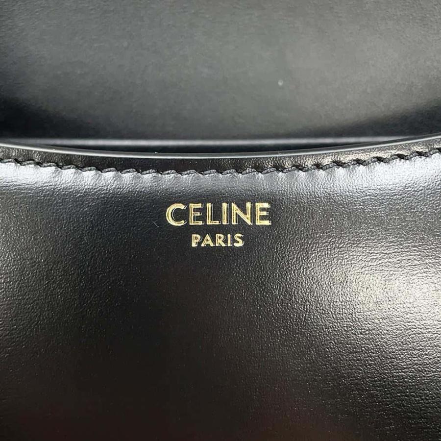 セリーヌ ハンドバッグ ティーン CELINE ローラ 119533 2way 黒 セリーヌ ハンドバッグ ティーン CELINE ローラ 119533 2way 黒