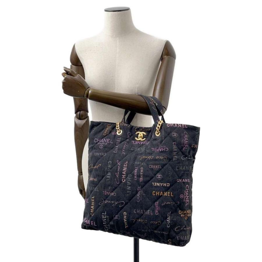 シャネル トートバッグ マトラッセ ココマーク マキシ ショッピング  