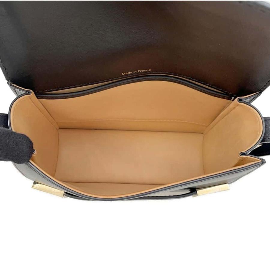 デルボー ショルダーバッグ マダム ミニ レザー Delvaux バッグ 黒  