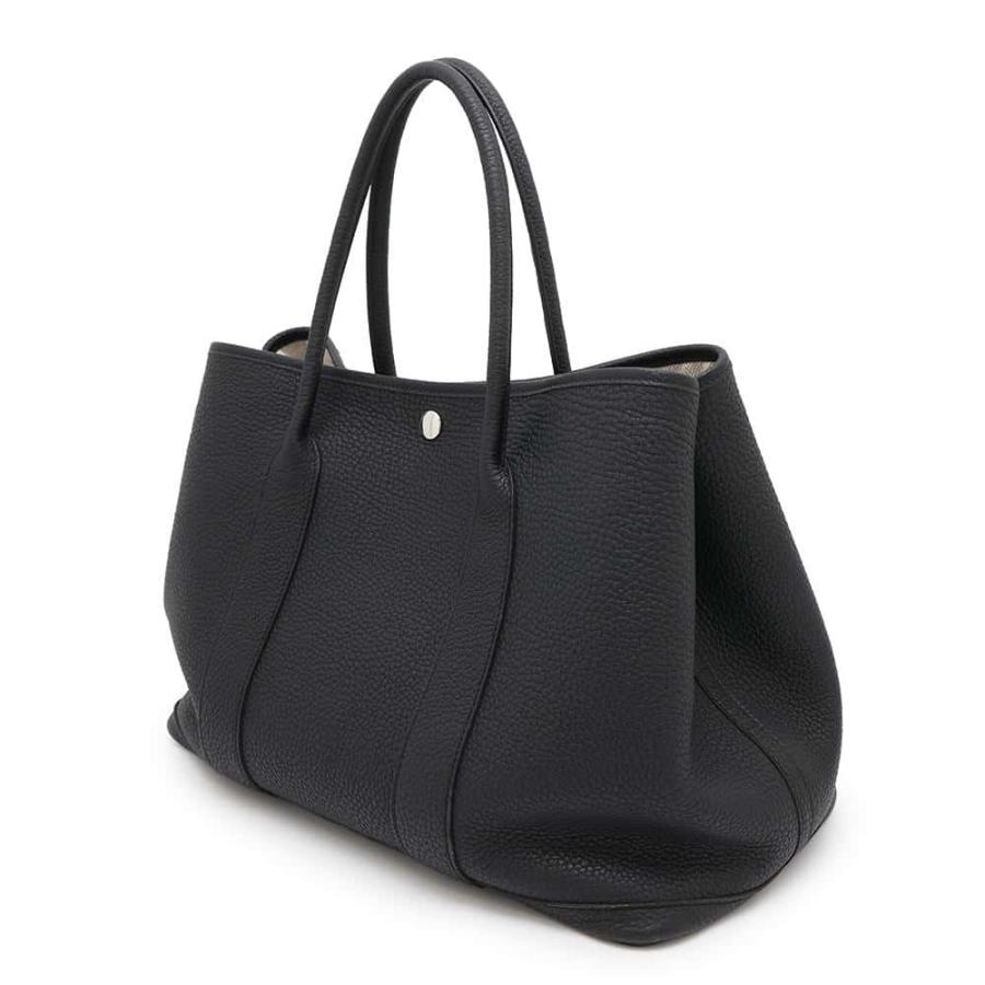 エルメス トートバッグ ガーデンパーティPM ブラック/シルバー エルメス トートバッグ ガーデンパーティPM ブラック/シルバー