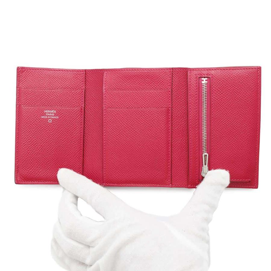エルメス 三つ折り財布 ベアン コンビネ タッチ ローズメキシコ エルメス 三つ折り財布 ベアン コンビネ タッチ ローズメキシコ