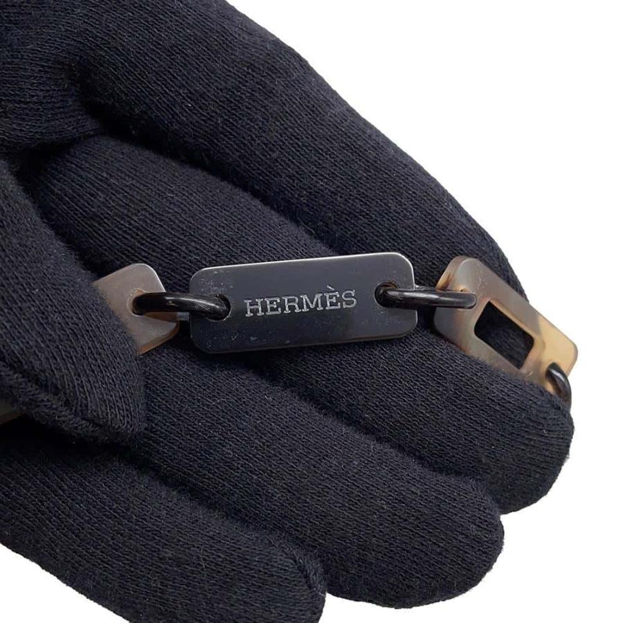 HERMES エルメス　バッファローホーン　リズム　ネックレス エルメス ネックレス リズム ロング バッファローホーン HERMES