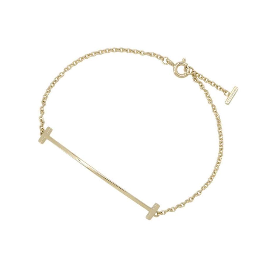 ティファニー ブレスレット Tスマイル K18YGイエローゴールド  