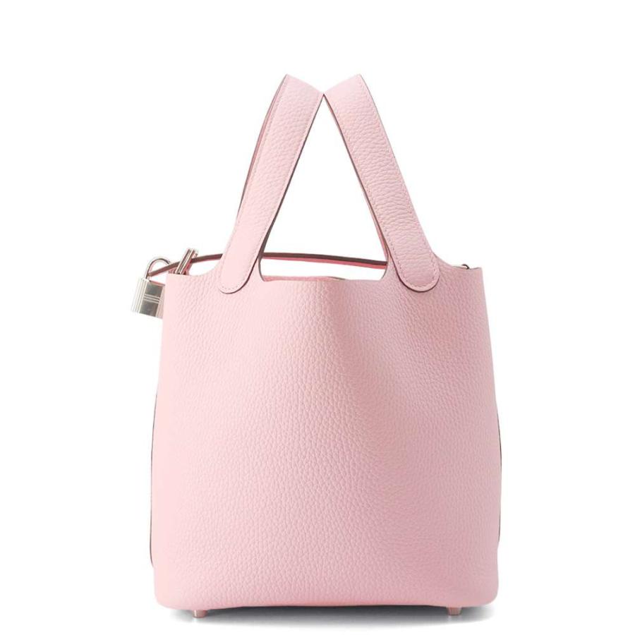 エルメス ハンドバッグ ピコタンロックPM ローズサクラ/シルバー金具