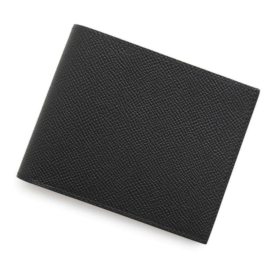 エルメス 二つ折り財布 シチズンツイル コンパクト ブラック エプソン