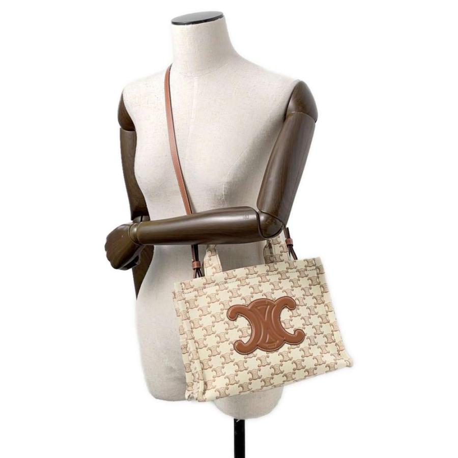 セリーヌ CELINE スモールカバタイス 199162 ベージュ リネンキャンバス レディース ショルダーバッグ セリーヌ ハンドバッグ カバ タイス キャンバス スモール 199162