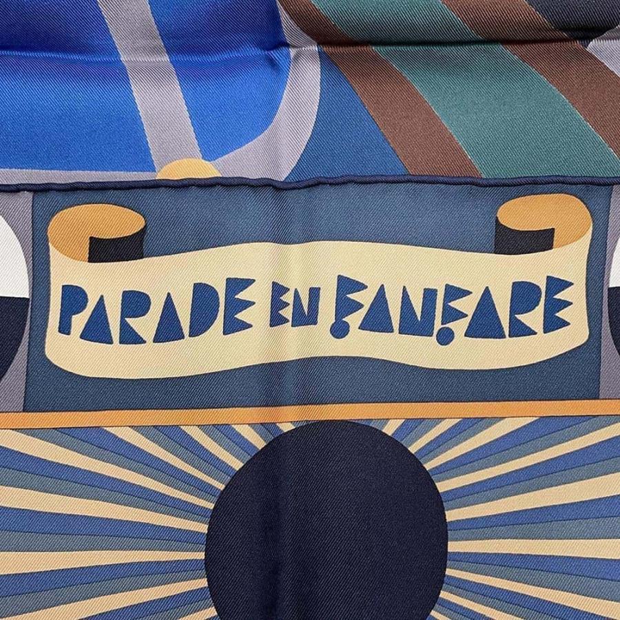 エルメス スカーフ カレ90 パラード・アン・ファンファーレ Parade en