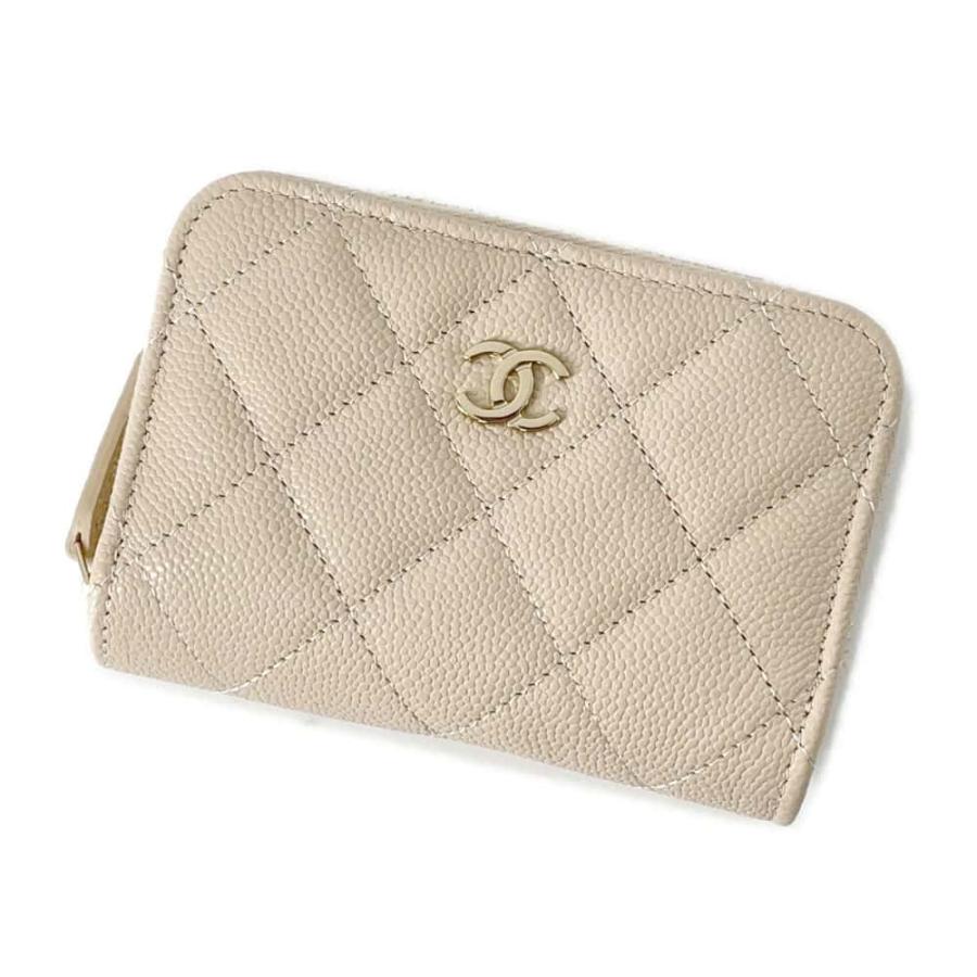 新型タイプCHANELシャネルマトラッセキャビアスキンコインケース財布