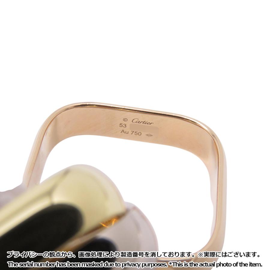 カルティエ リング トリニティ クッション ラージモデル K18YG/K18WG