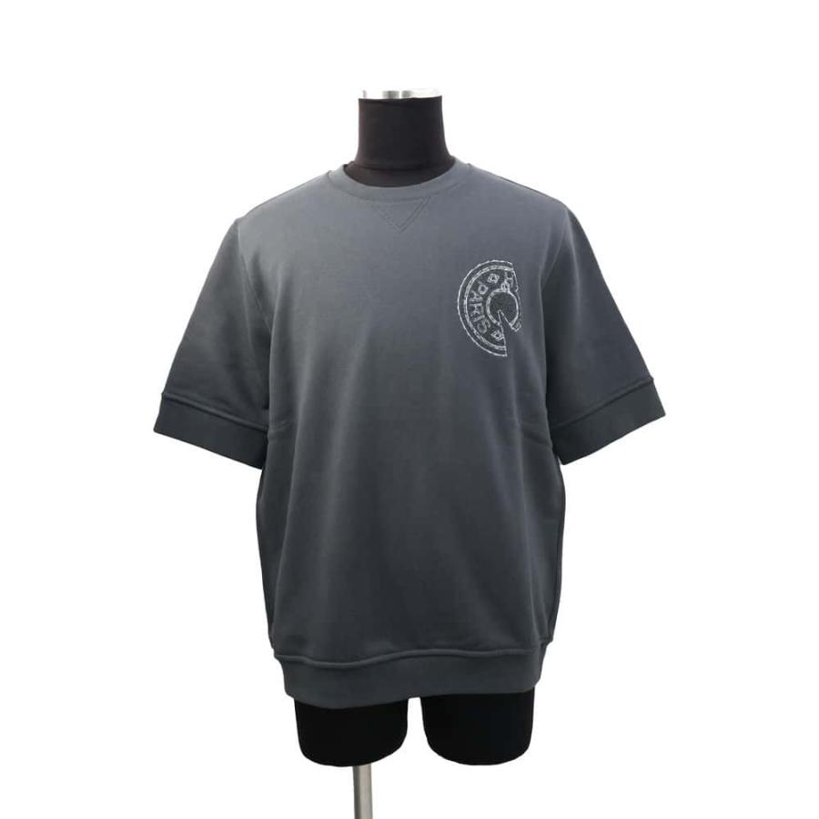 エルメス Tシャツ クルー・ド・セル ラウンドネック コットン メンズサイズXS エルメス Tシャツ クルー・ド・セル ラウンドネック コットン メンズ