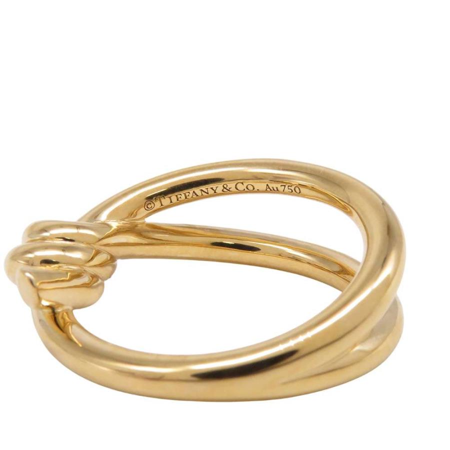 Tiffany & Co. ノットデザインリング ティファニー リング ノット ダブル ロウ K18YGイエローゴールド