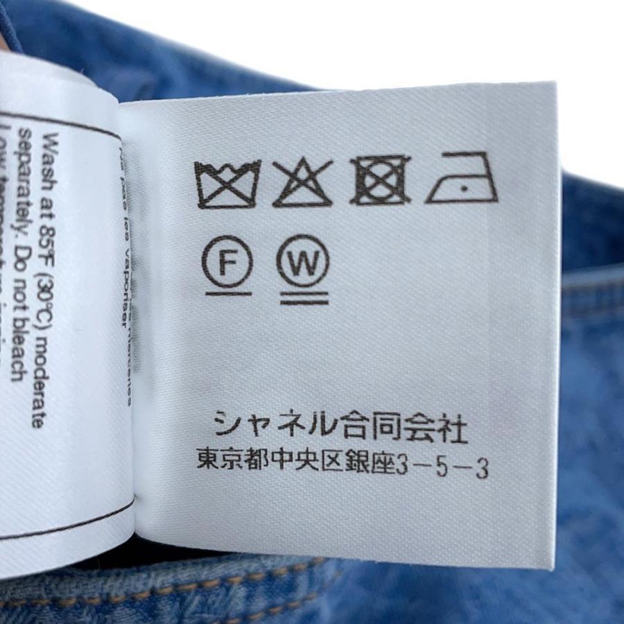 シャネル スカート ココマーク カメリア デニム コットン レディース