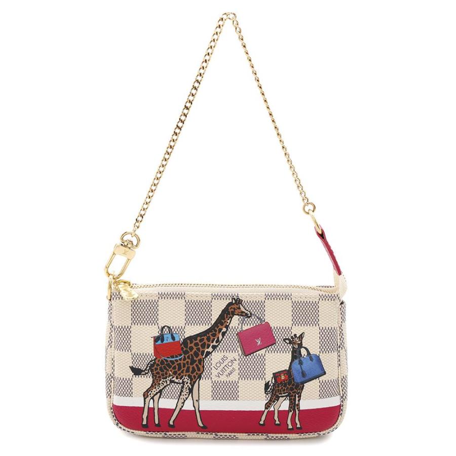 ルイヴィトン ポーチ ダミエ・アズール ミニポシェット・アクセ  