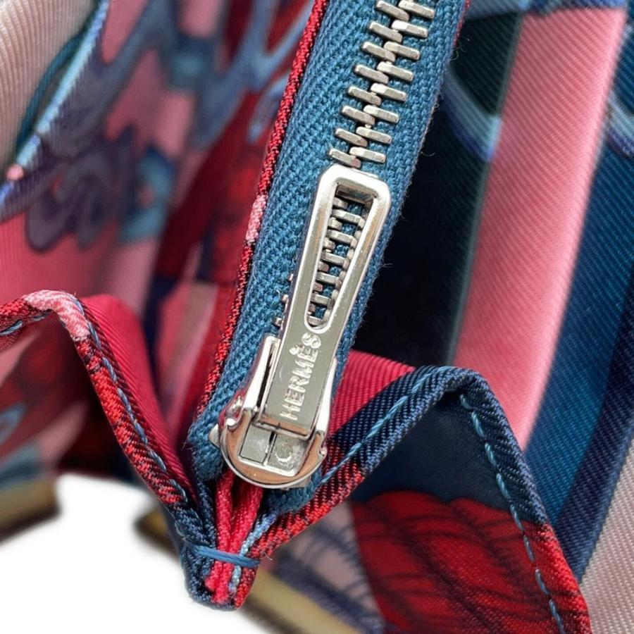 エルメス 長財布 アザップロング シルクイン ナタ/シルバー金具 ヴォーエプソン U刻印 HERMES 財布 エルメス 長財布 アザップロング シルクイン ナタ/シルバー金具