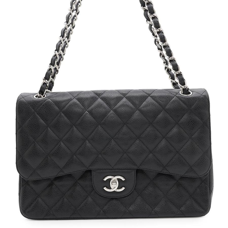 シャネル チェーンショルダーバッグ マトラッセ30 ココマーク キャビアスキン A58600 CHANEL シャネル CHANEL マトラッセ30 A58600 ブラック シルバー金具 キャビア