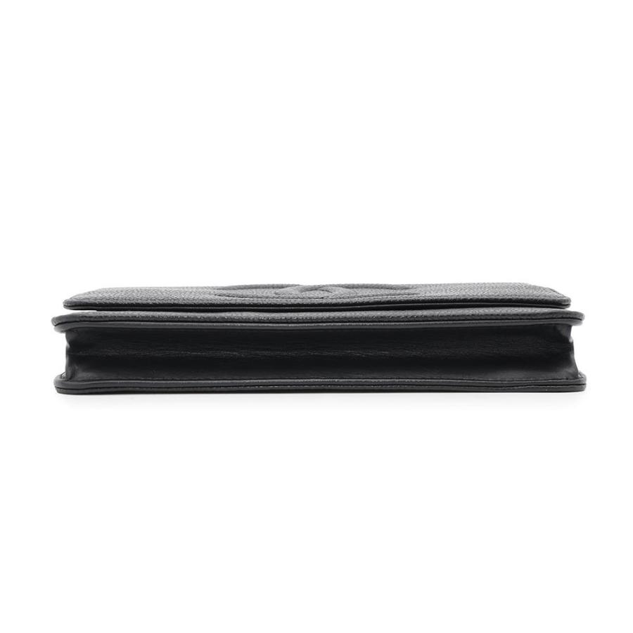 新品同様 シャネル CHANEL キャビアスキン チェーン ウォレット 長財布 レザー ブラック A48654 ココマーク シルバー 金具 90318871 新品同様 シャネル CHANEL キャビアスキン チェーン ウォレット 長財布