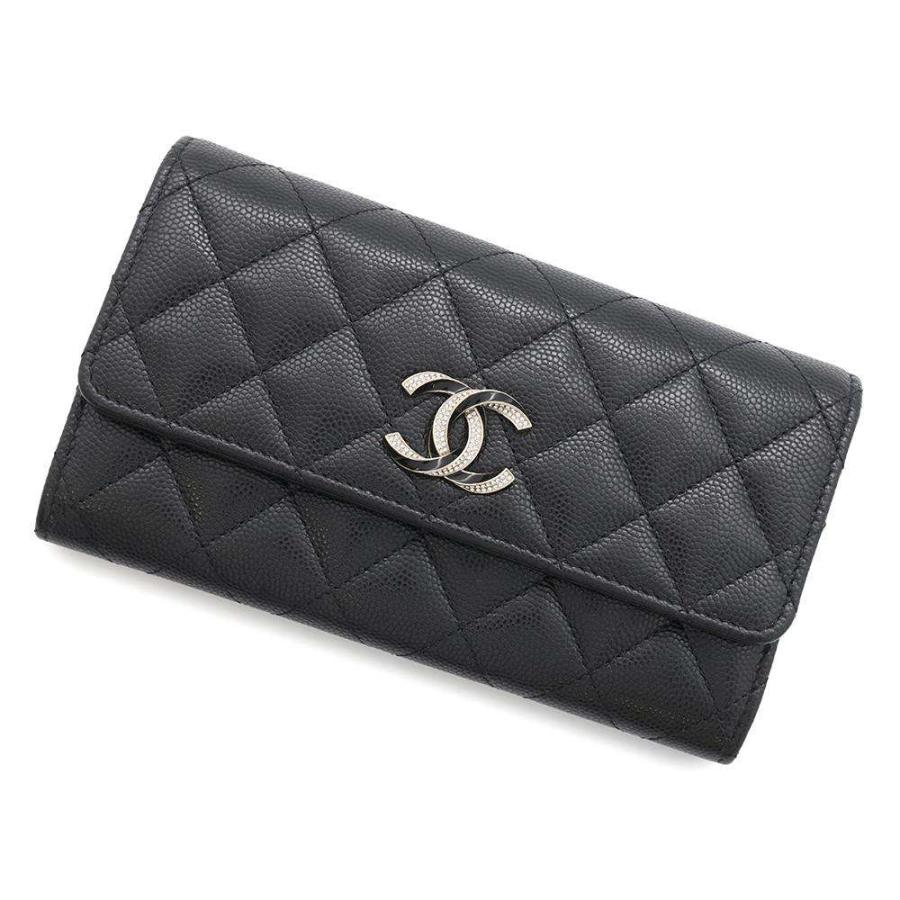 シャネル 長財布 Wホック マトラッセ キャビアスキン ココマーク 1770 シャネル 長財布 Wホック マトラッセ キャビアスキン ココマーク 1770
