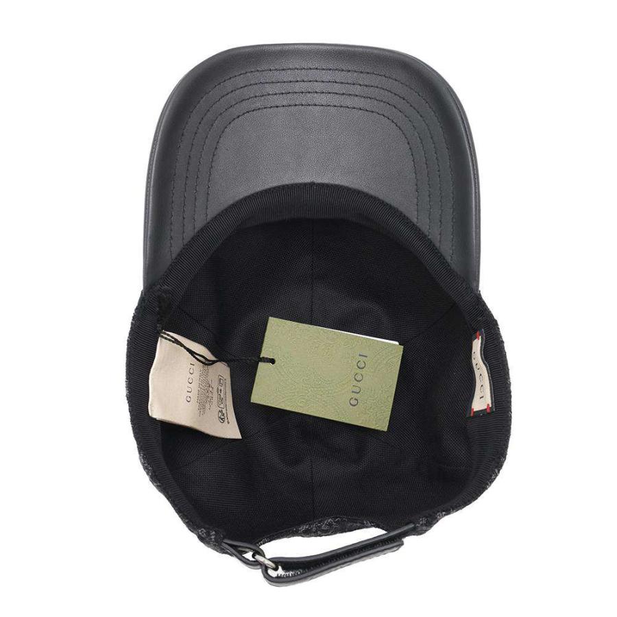 グッチ 帽子 GGキャップ コットン サイズM 777248 GUCCI 黒 : GALLERY