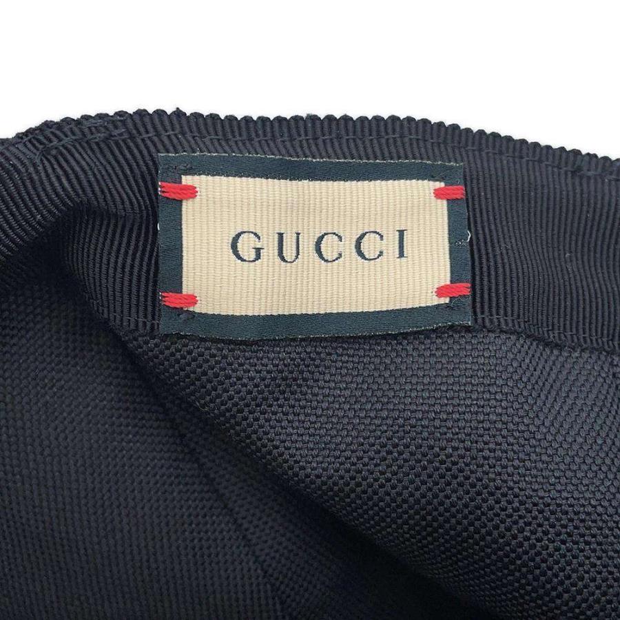 グッチ 帽子 GGキャップ コットン サイズM 777248 GUCCI 黒 : GALLERY