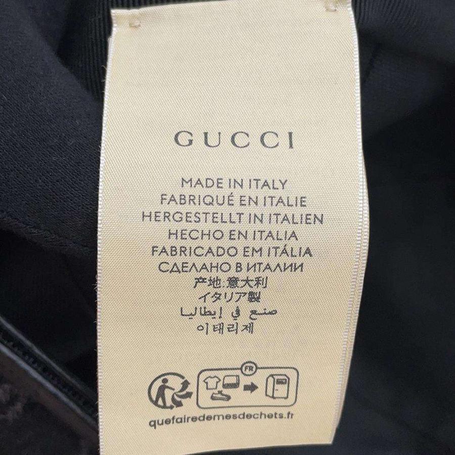 グッチ 帽子 GGキャップ コットン サイズM 777248 GUCCI 黒 : GALLERY
