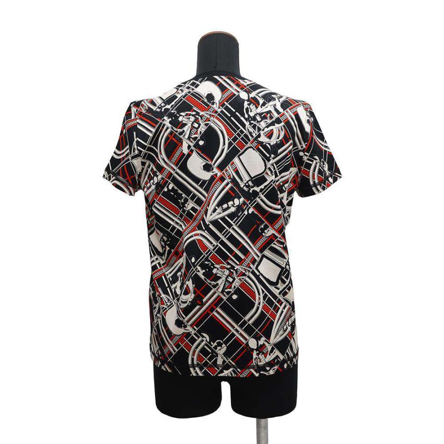エルメス Tシャツ 無秩序・エ・シェーヌ プリント 半袖Tシャツ