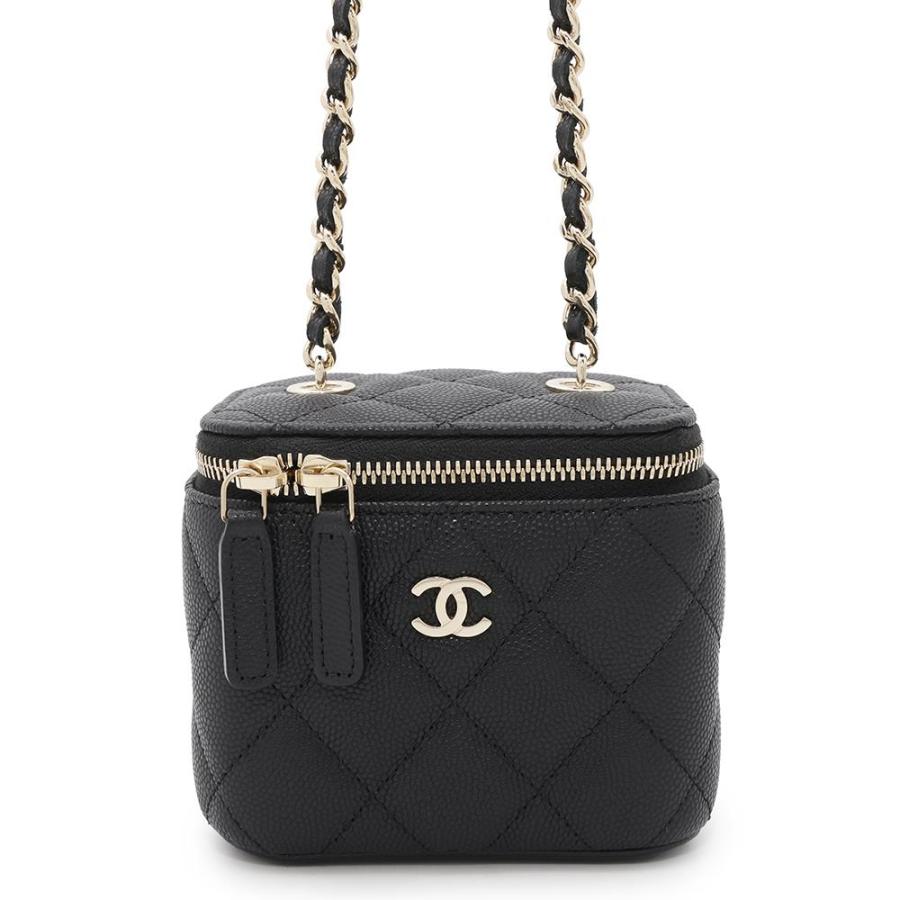 シャネル チェーンショルダーバッグ マトラッセ ココマーク ヴァニティ