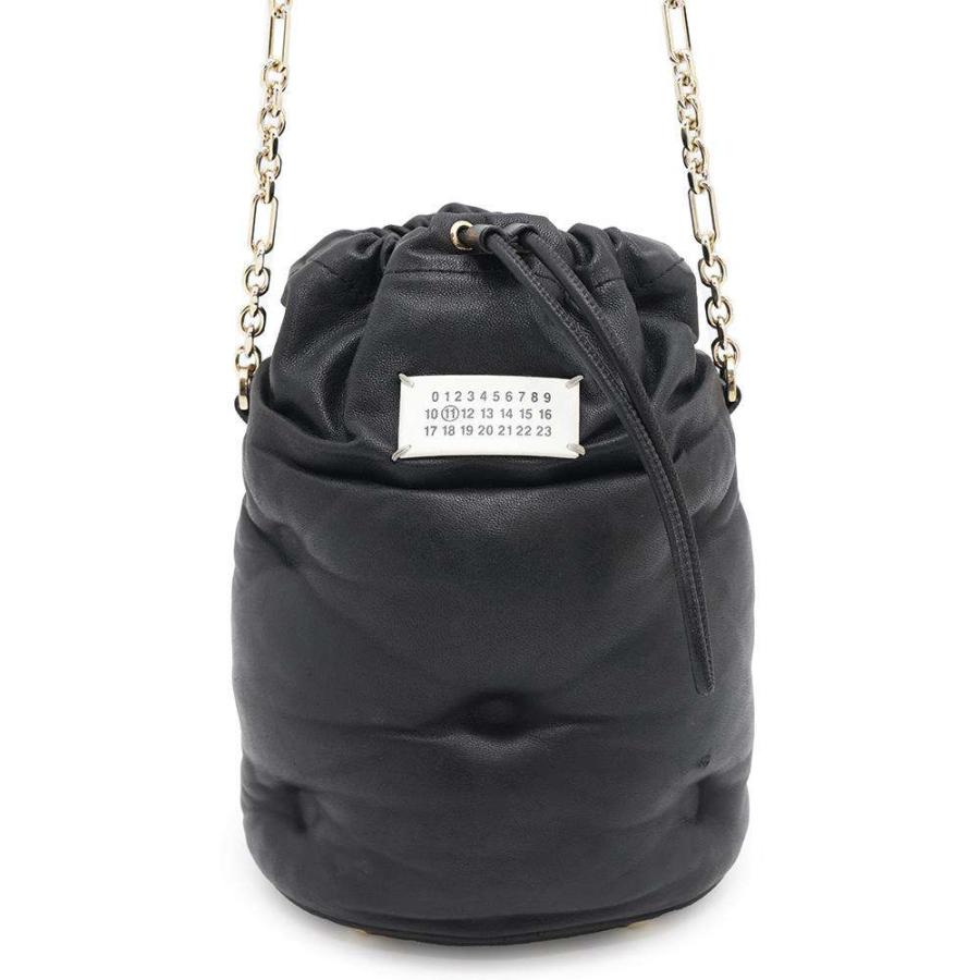 メゾンマルジェラ チェーンショルダーバッグ グラムスラム レザー S56WG0111 Maison Margiela 黒 メゾンマルジェラ チェーンショルダーバッグ グラムスラム レザー
