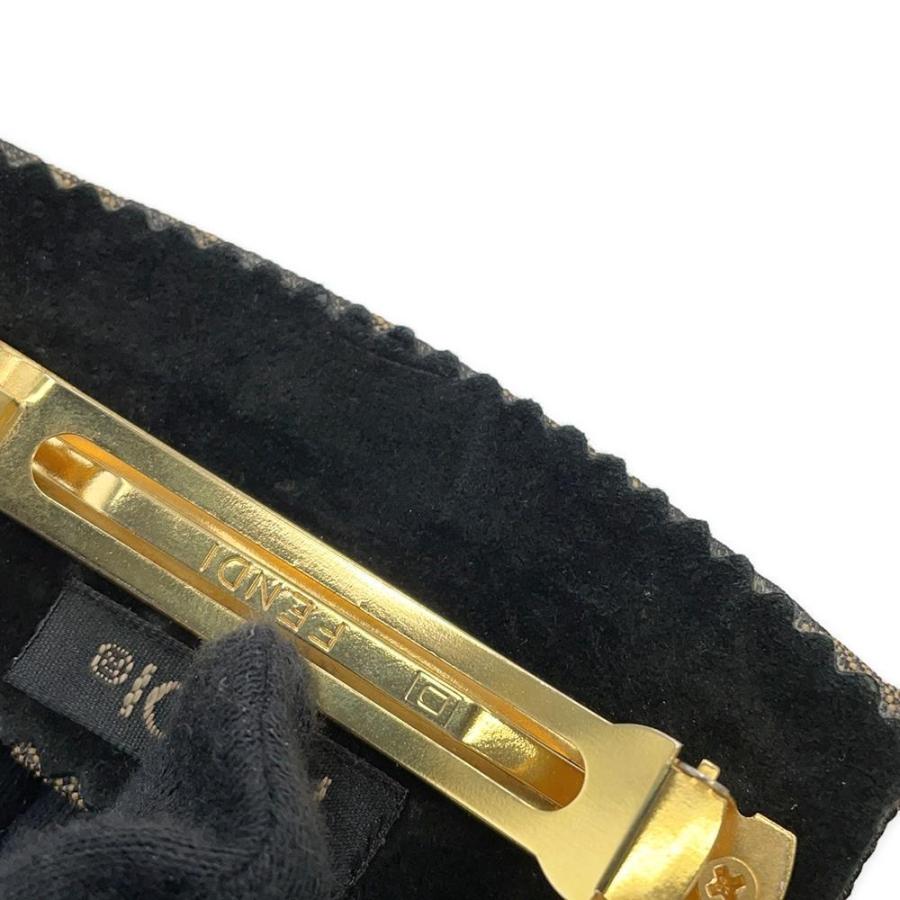 フェンディ ヘアアクセサリー ズッカ柄 バレッタ FENDI 【安心保証