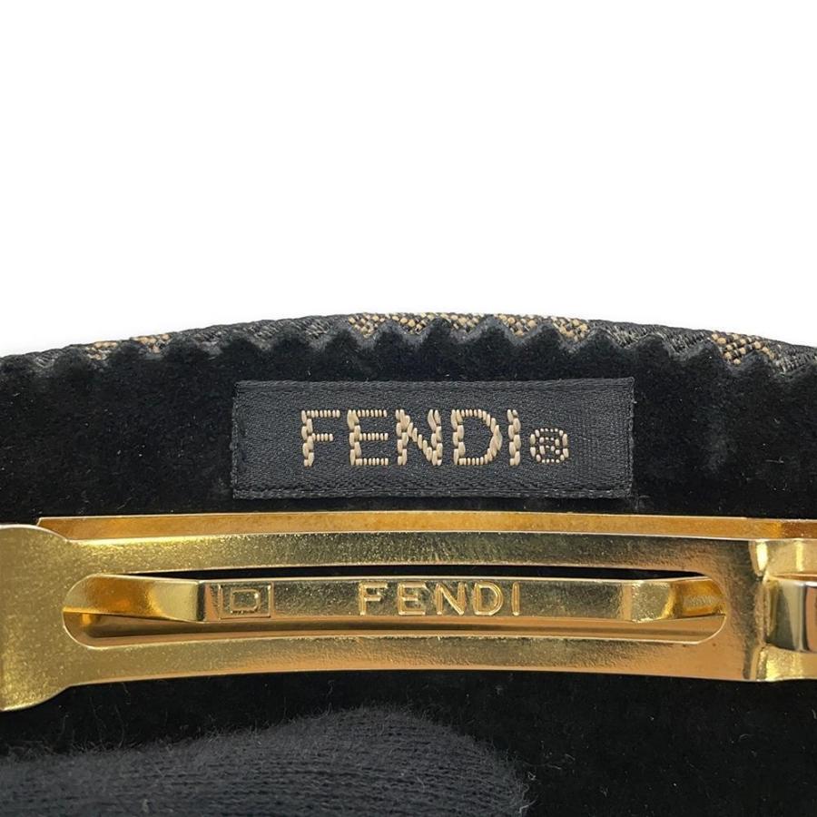 フェンディ ヘアアクセサリー ズッカ柄 バレッタ FENDI 【安心保証