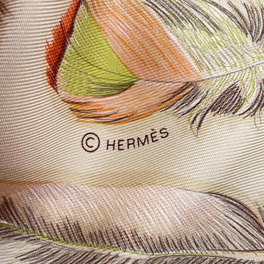 エルメス スカーフ カレ90 羽根II Plumes II HERMES シルク 【安心保証