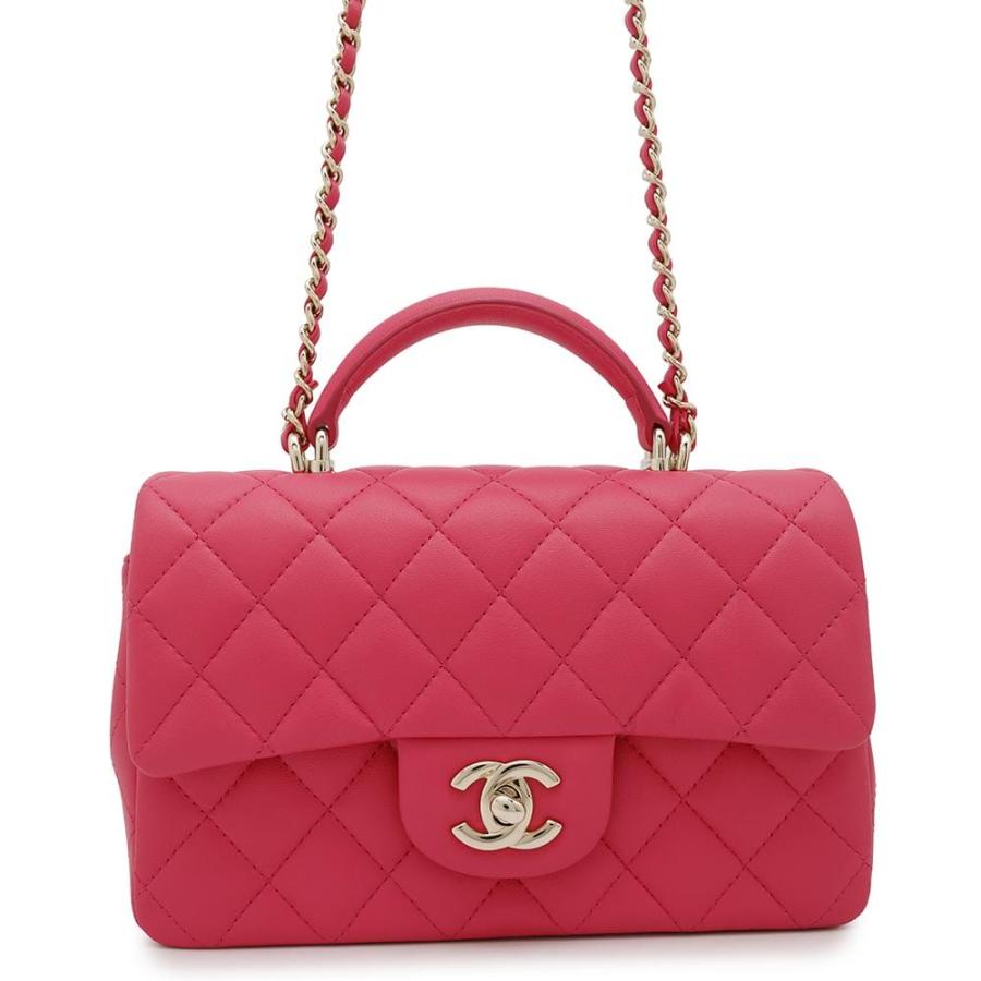 シャネル チェーンショルダーバッグ マトラッセ ココマーク トップハンドル ミニ フラップ AS2431 CHANEL バッグ シャネル チェーンショルダーバッグ マトラッセ ココマーク トップ