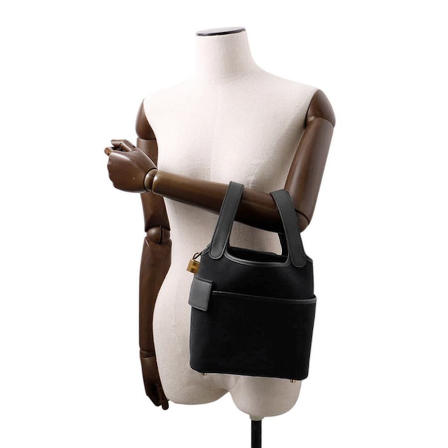 エルメス ハンドバッグ ピコタンロックPM カーゴ ブラック/ゴールド